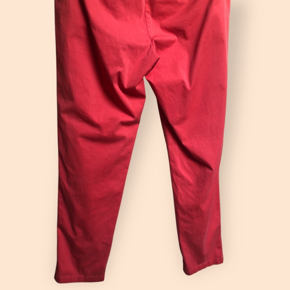 VINCE Chino Trouser Pants Cotton Coral Red Pink Casual Designer USA Women’s 10 - Picture 8 of 11